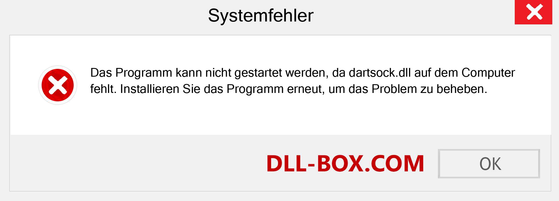 dartsock.dll-Datei fehlt?. Download für Windows 7, 8, 10 - Fix dartsock dll Missing Error unter Windows, Fotos, Bildern