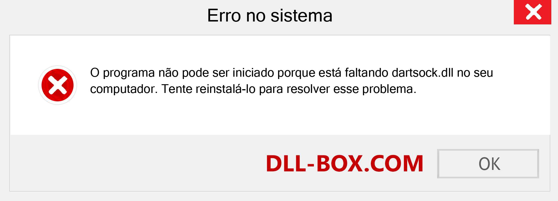 Arquivo dartsock.dll ausente ?. Download para Windows 7, 8, 10 - Correção de erro ausente dartsock dll no Windows, fotos, imagens